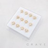 HEART FLOWER MARQUISE PETAL 316L SURGICAL STEEL L-SHAPE NOSE BOX